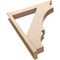 Ekena Millwork 6-in W x 36-in D x 44-in H Balboa Trad Rough Cedar Woodgrain TimberThane Outlooker, Primed Tan OUTUR060X36X44BOA04RCPR - alternate 3